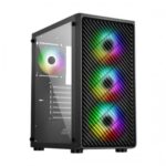 Ant Esports 211 Air ARGB (ATX) Mid Tower Cabinet with Tempered Glass Side Panel (Black)