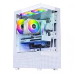 Ant Esports Crystal X2 ARGB (ATX) Mid Tower Cabinet with Tempered Glass Side Panel (White)