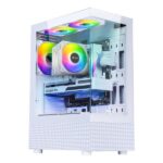 Ant Esports Crystal X2 ARGB (ATX) Mid Tower Cabinet with Tempered Glass Side Panel (White) - Image 2