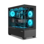 Ant Esports Crystal Z3 ARGB (ATX) Mid Tower Cabinet with Tempered Glass Side Panel (Black) - Image 2