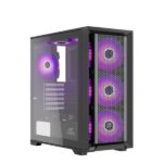 Ant Esports SX7 Auto RGB (ATX) Mid Tower Cabinet with Tempered Glass Side Panel (Black) - Image 2