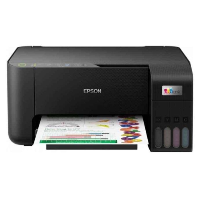 Epson EcoTank L3250 All-in-One Color Ink Tank Printer, Wi-Fi, For Home Use, Low Cost Printing, 33ppm Mono and 15ppm Color, Black